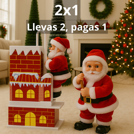 2x1 En Papá Noel Con Movimiento | Perreador y Chimenea