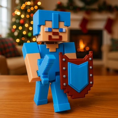 Muñeco Steve Articulado De Minecraft | Figura Juguete