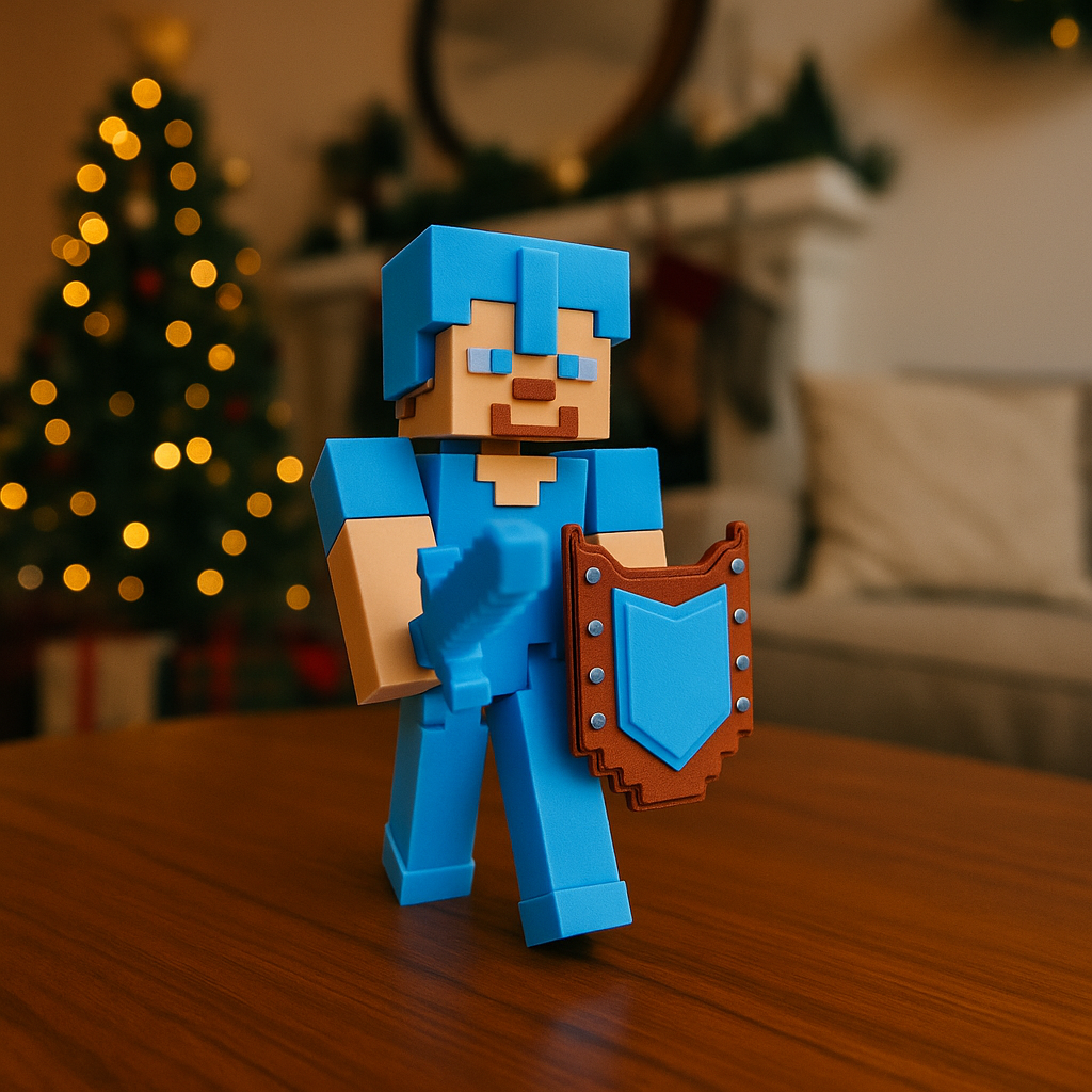 Muñeco Steve Articulado De Minecraft | Figura Juguete