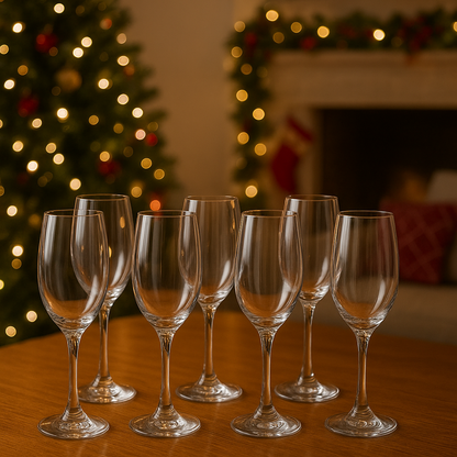 6x4 En copas De Champagne para el brindis | Calidad Premium