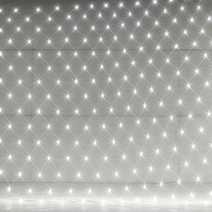 Red Guirnalda Cortina Led Navidad De 1.5mts 100leds 8 Efectos - Interconectable