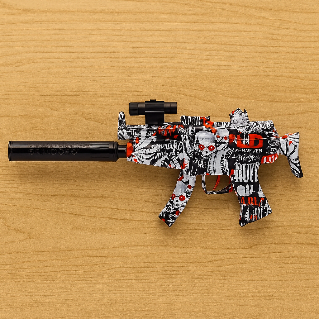 Ametralladora Pistola Automática Hidrogel Mp5 De Juguete