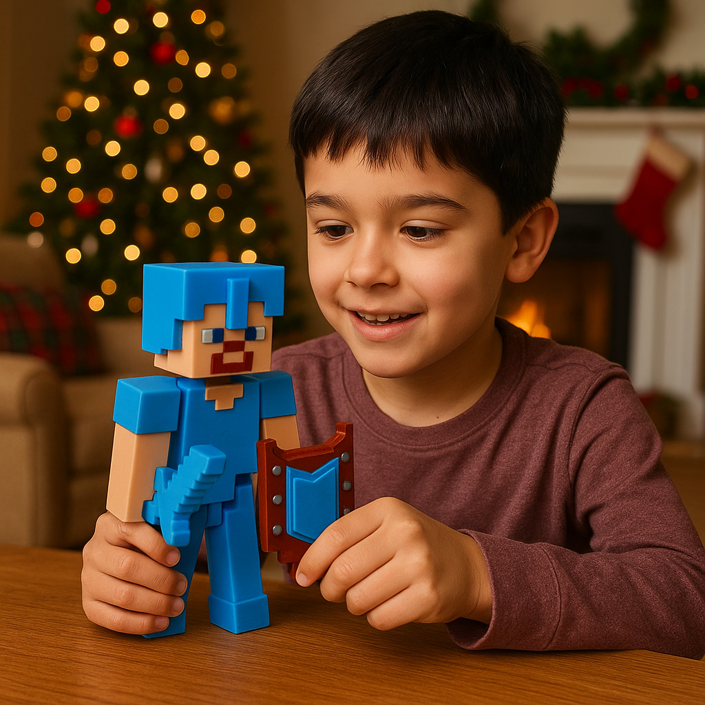 Muñeco Steve Articulado De Minecraft | Figura Juguete