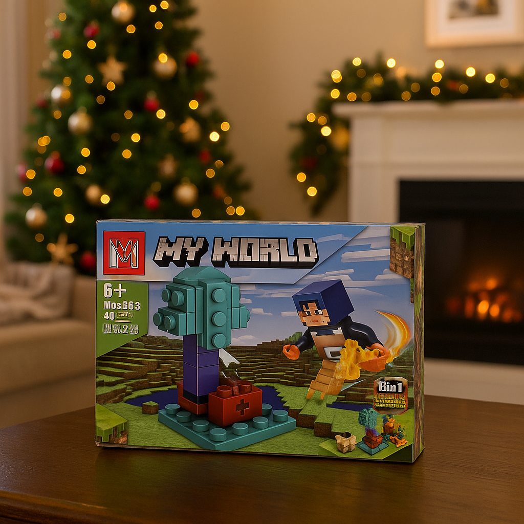 Bloques de Minecraft My World Para Armar | 94 Piezas Minecraft