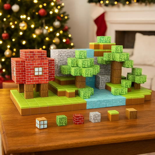 Juego 100 Bloques Armar Magnéticos | Cubos Minecraft