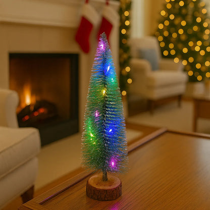Centro De Mesa Arbolito De Navidad Con Luces Adorno