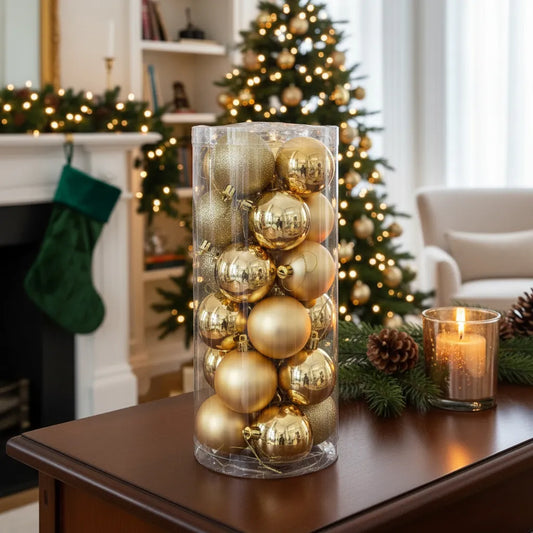 48 Pelotas Navideñas Adornos Esfera Navidad Para Arbol