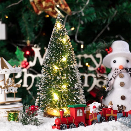 Centro De Mesa Arbolito De Navidad Con Luces Adorno