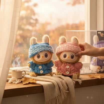 Muñeco Labubu Con Ropa Fall In Wild Coleccion Premium - Al Azar