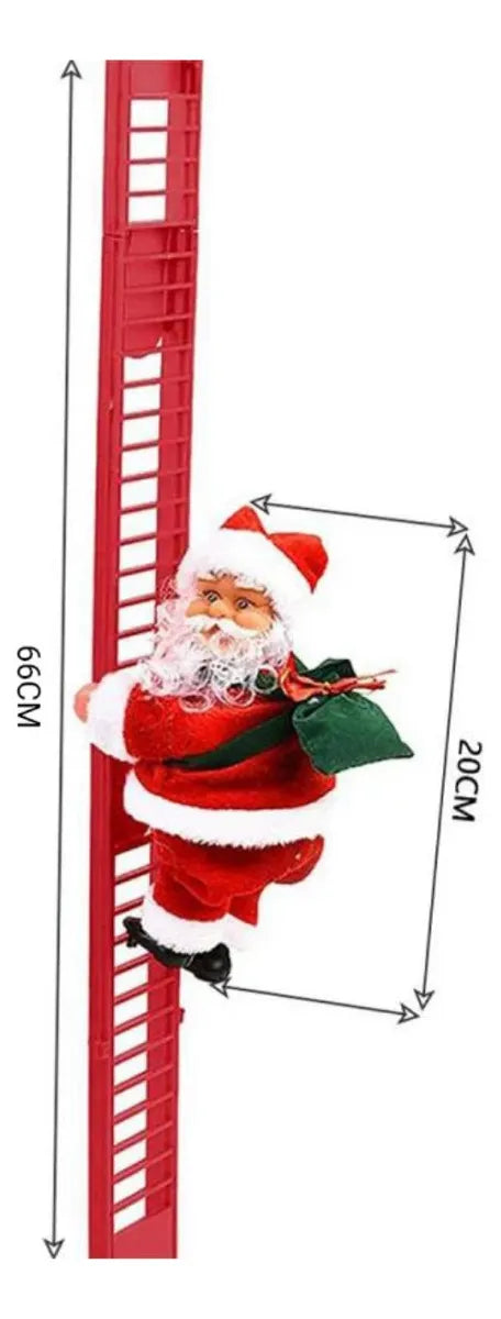 Papá Noel Movimiento en Escalera