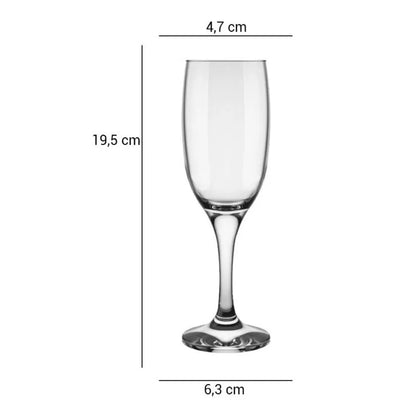 6x4 En copas De Champagne para el brindis | Calidad Premium